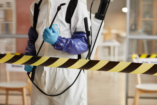 Professional Biohazard Cleanup technician working in Falfurrias, TX